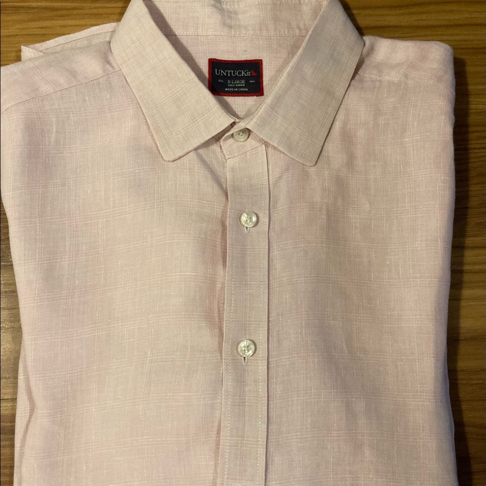 ✨ Untuckit Linen Men’s Shirt…size XL
